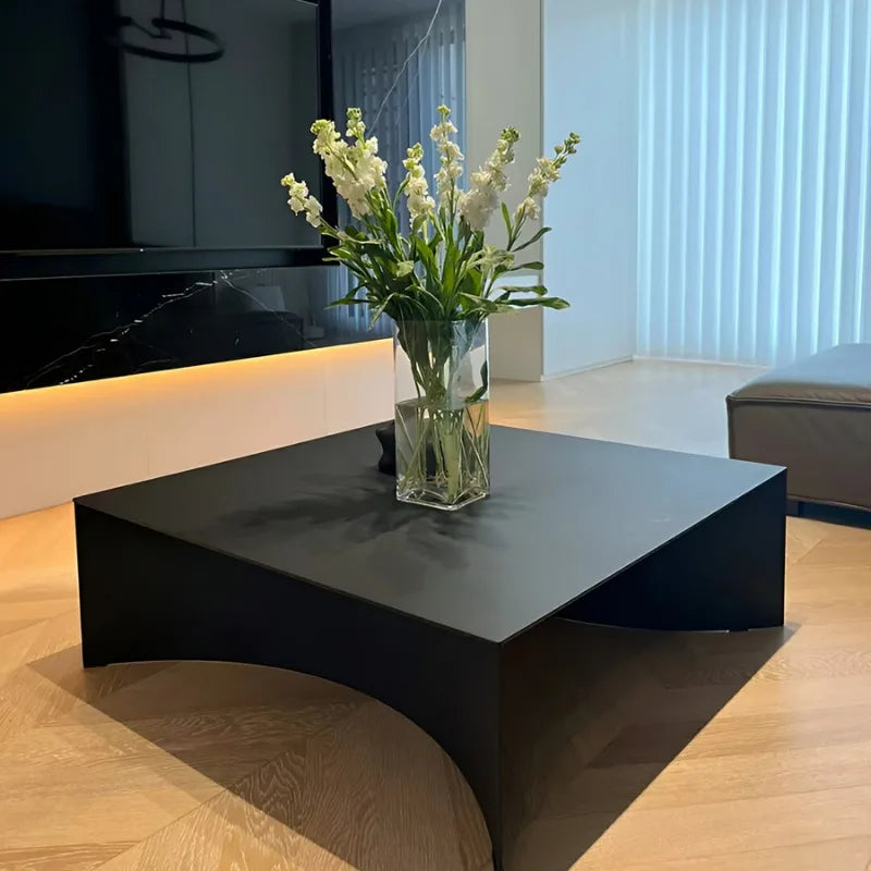 Modern Coffee Tables Living Room Designer Black Metal Coffee Table Luxury Nordic Center Neat Tea Table Decoration Home Furniture